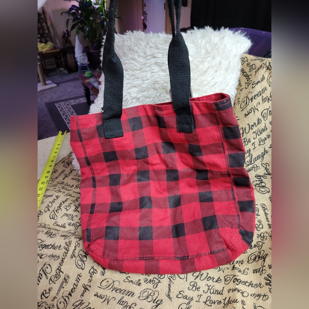 High trails equipment red black buffalo plaid shoulder bag - Picture 5 of 9